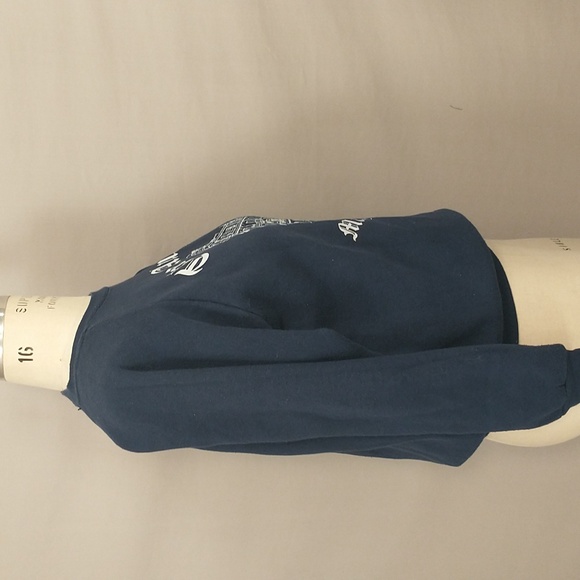 Vintage Sweatshirt The Audley Mayfair, London Screen Stars USA Navy Blue Unisex - Picture 7 of 7